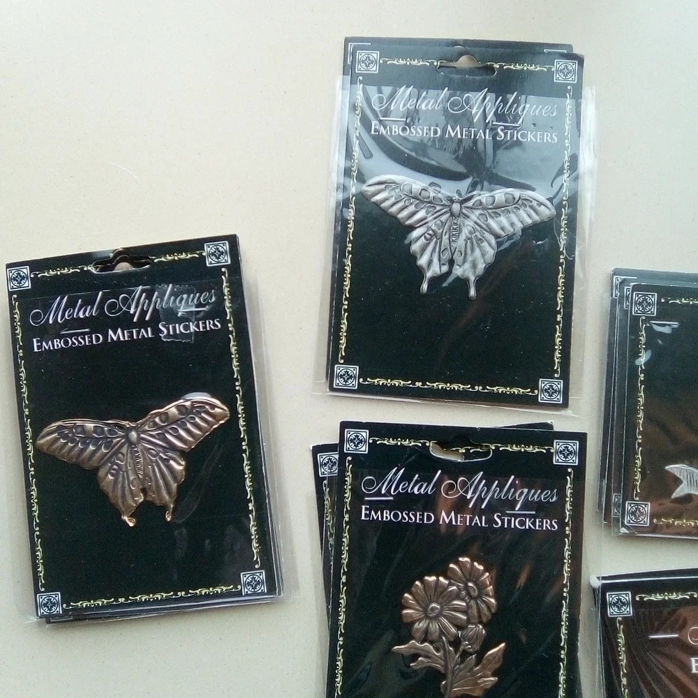 Metal embossed stickers. 15  total. NWOT. - Picture 4 of 8
